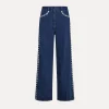 forte_forte Pantalons^pantalon à 5 poches à paillettes indigo