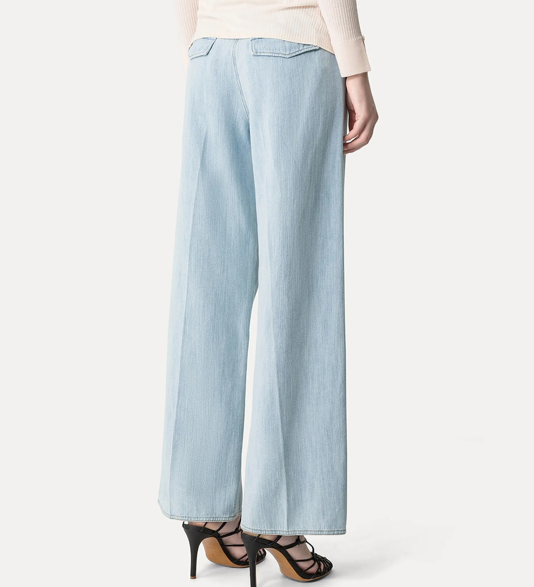 forte_forte Pantalons^pantalon à 5 poches bleach