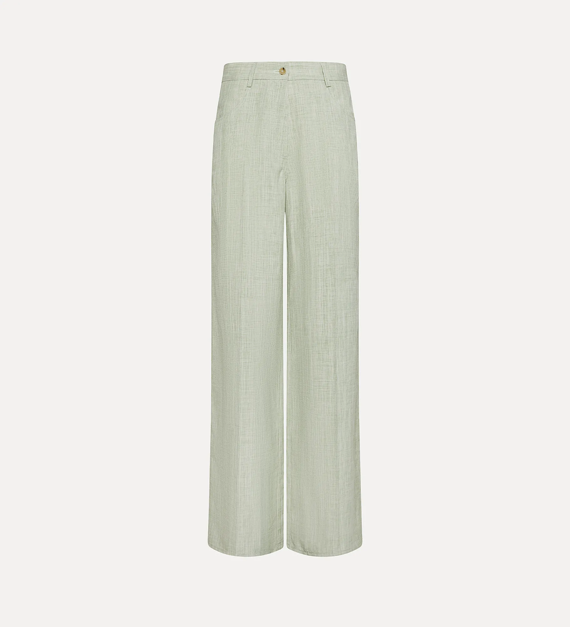forte_forte Pantalons^pantalon à 5 poches pour femme fil à fil aloe