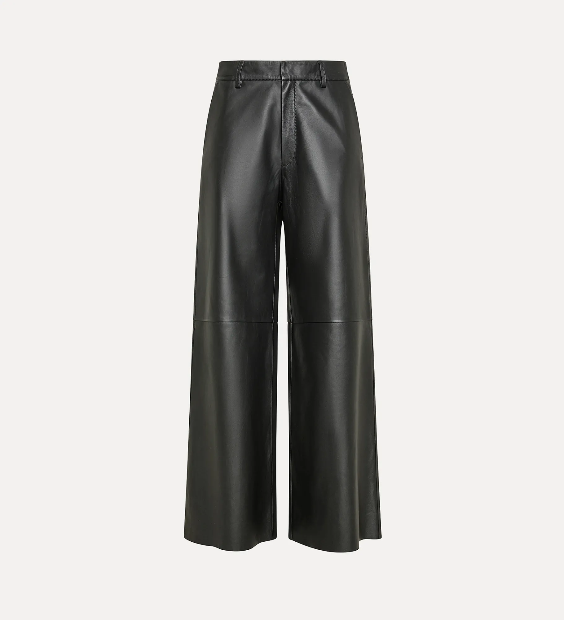 forte_forte Pantalons^pantalon ample en cuir nappa noir abisso