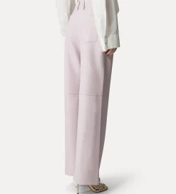 forte_forte Pantalons^pantalon ample en cuir nappa oyster