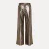 forte_forte Pantalons^pantalon ample en daim nid d'abeille gun metal