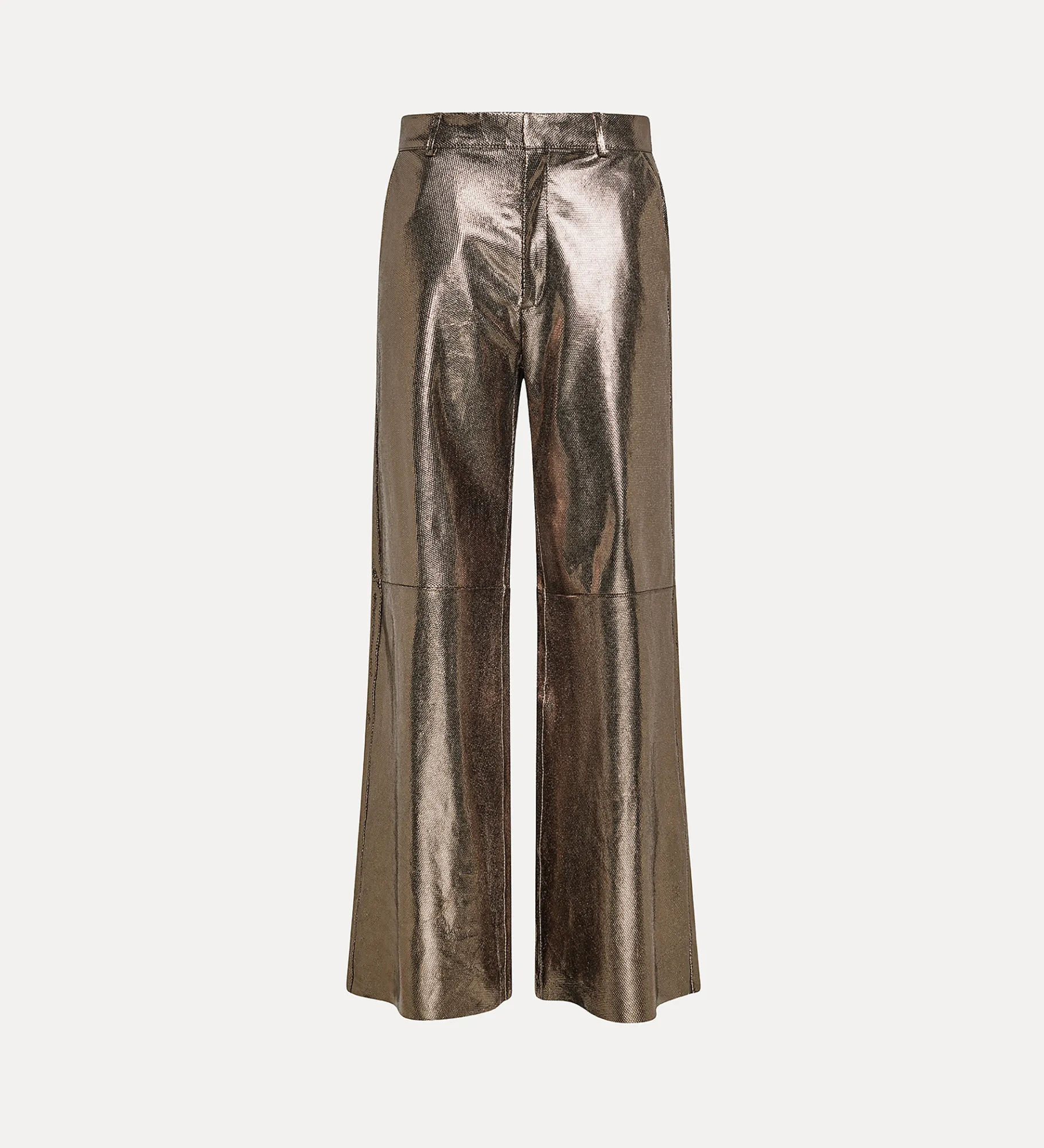 forte_forte Pantalons^pantalon ample en daim nid d'abeille gun metal