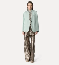 forte_forte Pantalons^pantalon ample en daim nid d'abeille gun metal