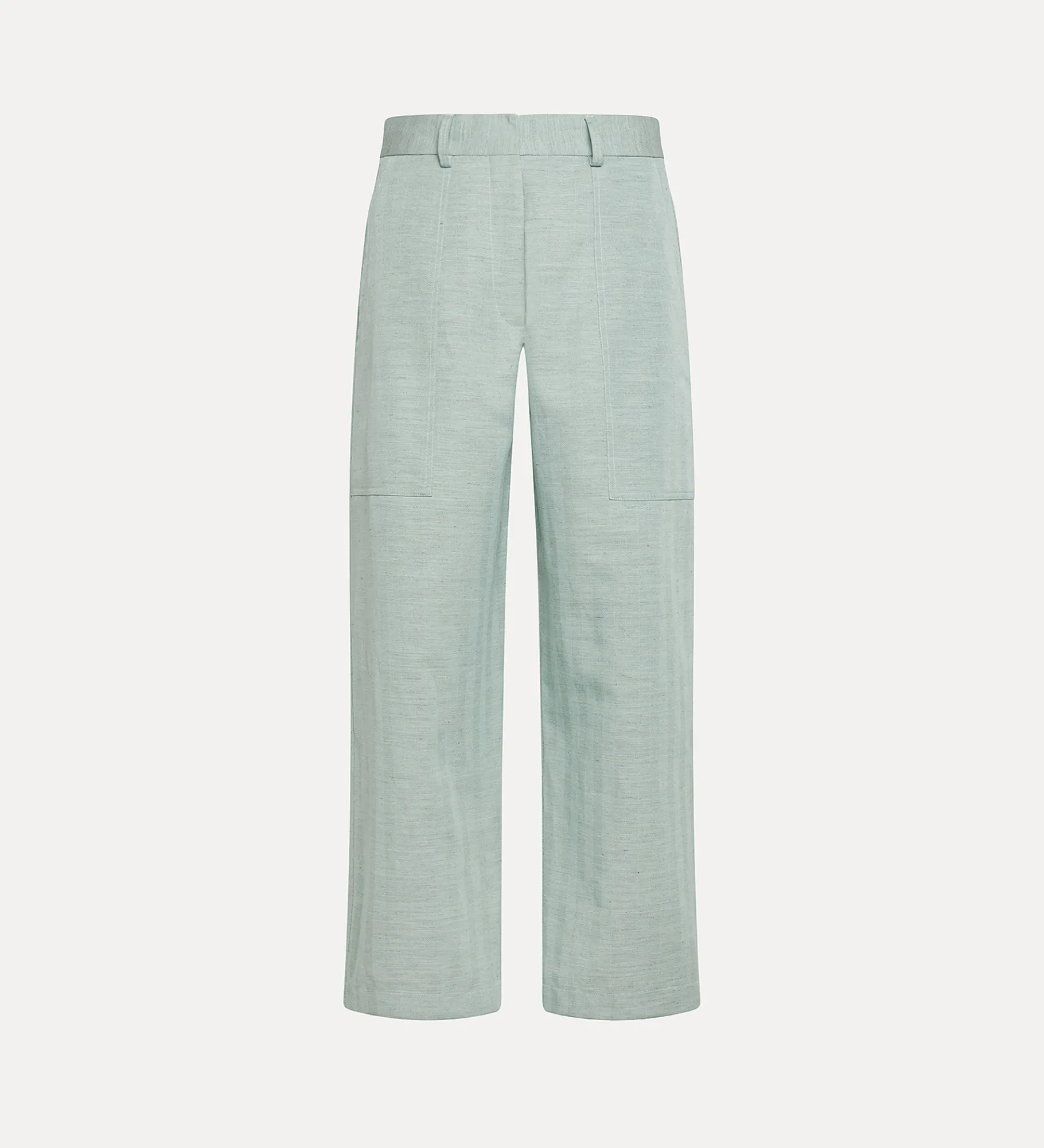 forte_forte Pantalons^pantalon cargo en lin mélangé bleu ciel breeze