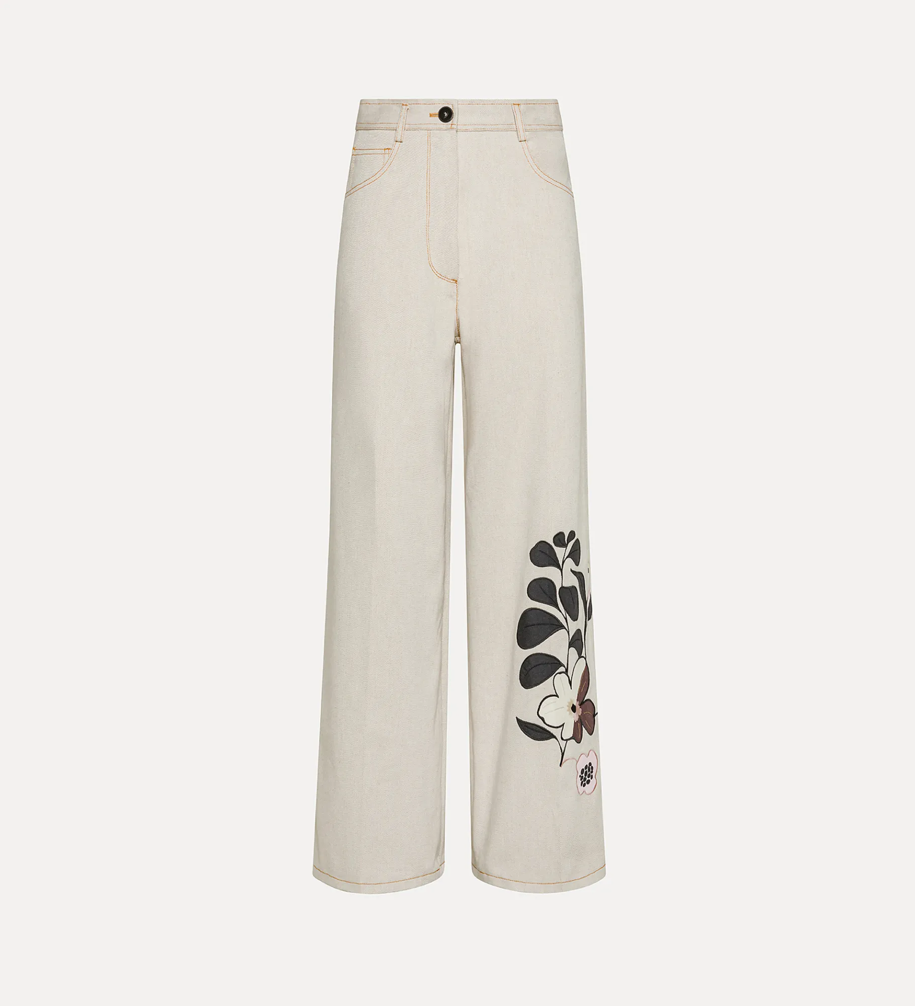 forte_forte Pantalons^pantalon en coton à 5 poches dune