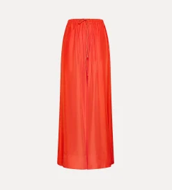 forte_forte Pantalons^pantalon en soie avec cordon coulissant papavero