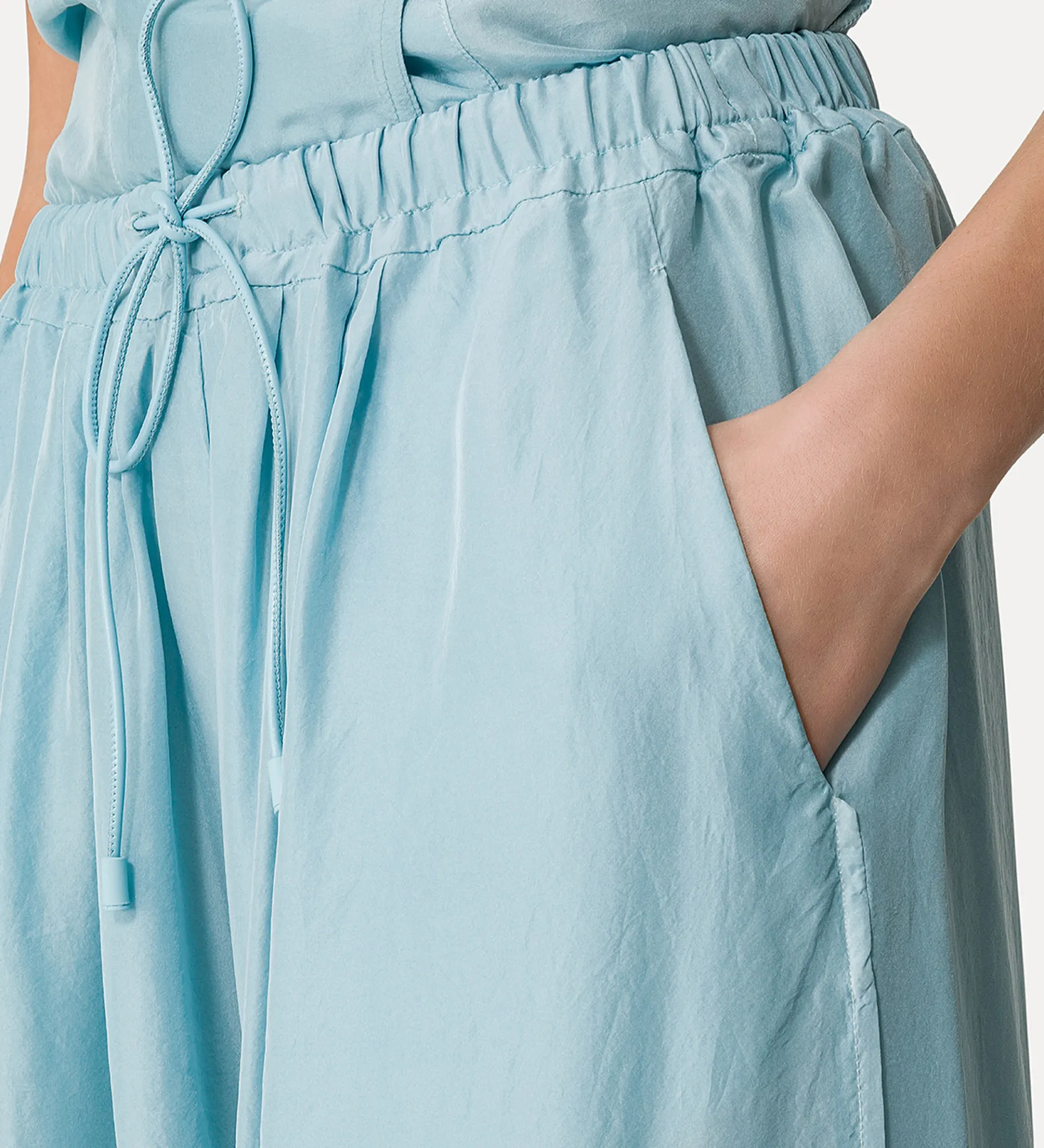 forte_forte Pantalons^pantalon en soie avec cordon coulissant acqua
