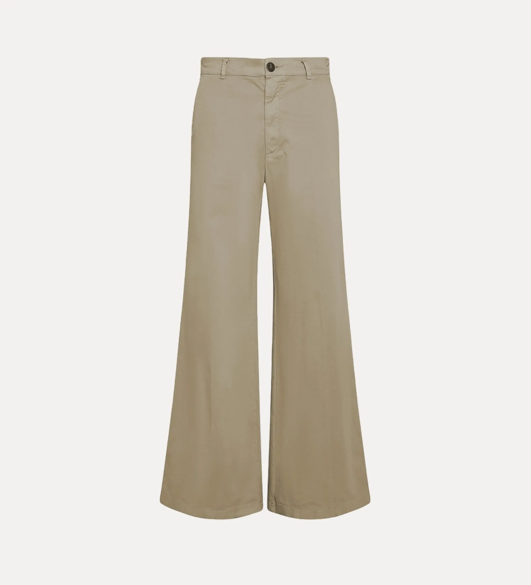forte_forte Pantalons^pantalon en twill de coton taupe
