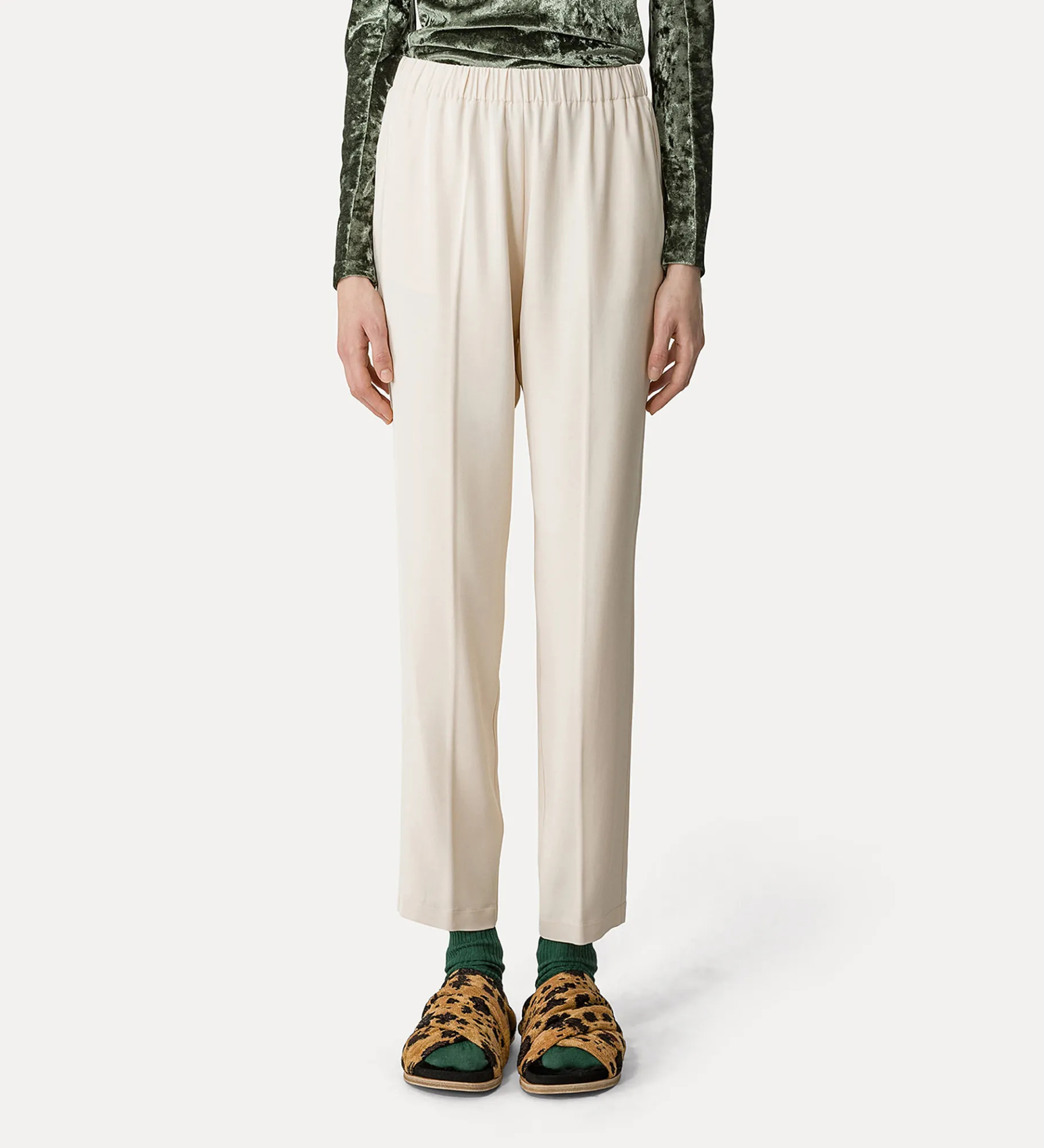 forte_forte Pantalons^pantalon essential en crêpe cady stretch ivory
