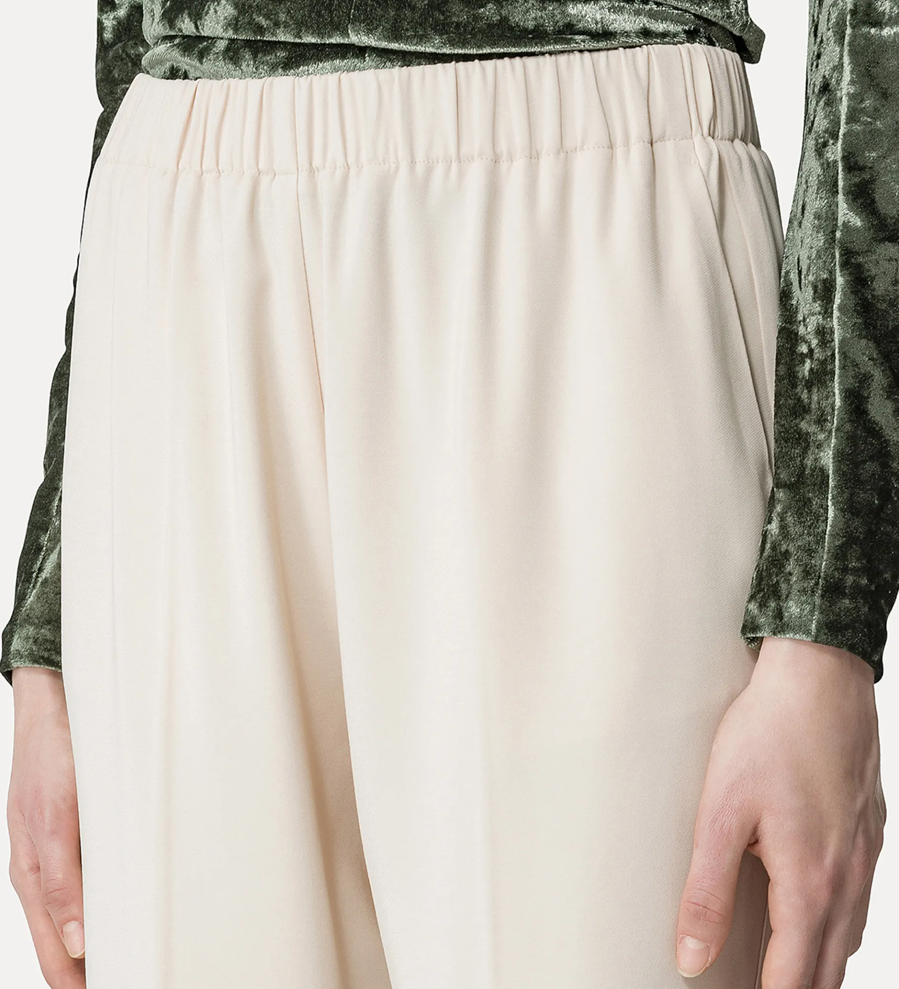 forte_forte Pantalons^pantalon essential en crêpe cady stretch ivory