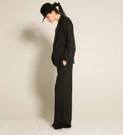 forte_forte Chapeaux Et Écharpes^pantalon gaucho en velours nero