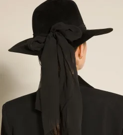 forte_forte Chapeaux Et Écharpes^pantalon gaucho en velours nero