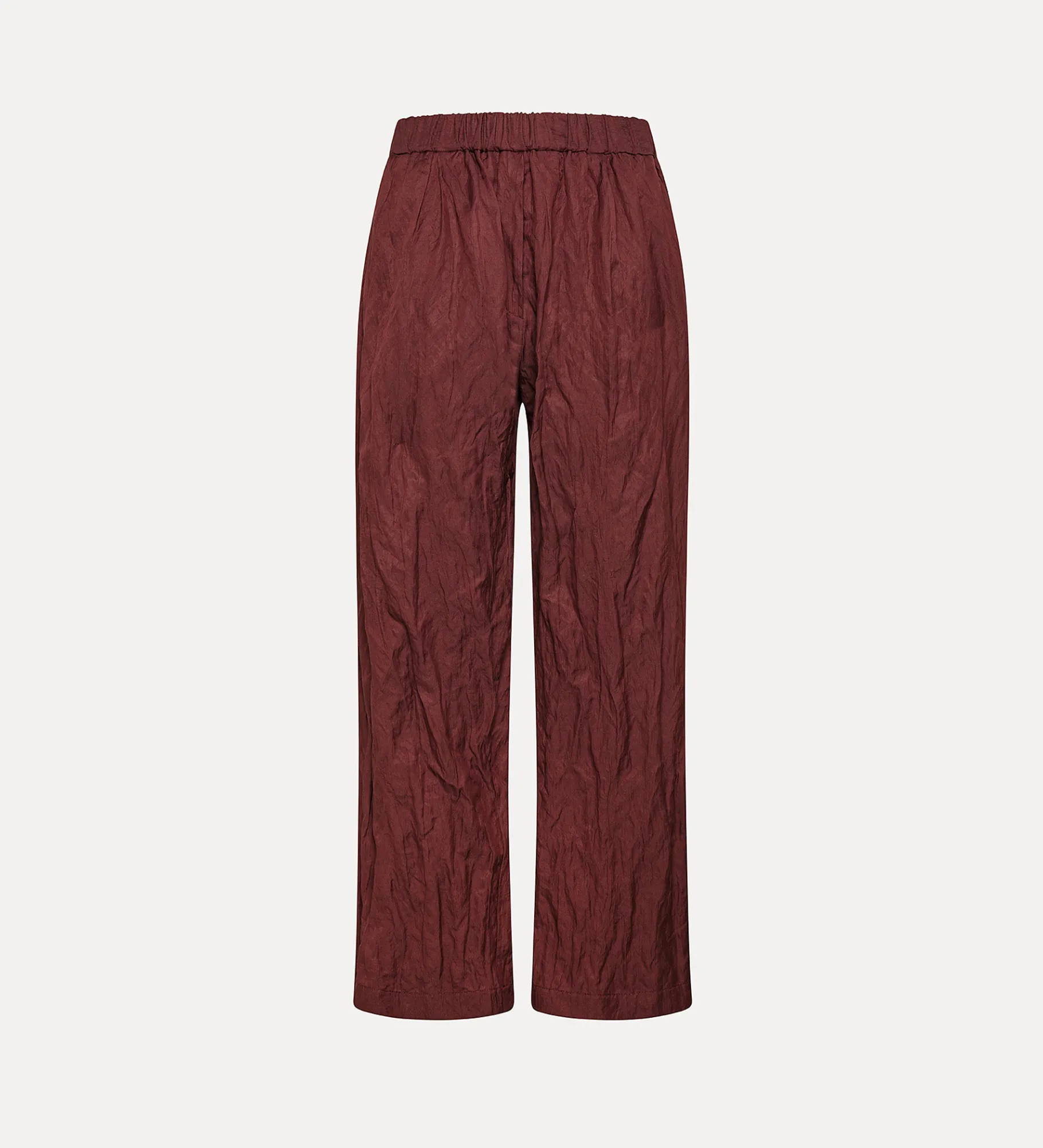 forte_forte Pantalons^pantalon pour femme avec élastique à la taille cacao