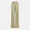 forte_forte Pantalons^pantalon évasé en jacquard lurex clorofilla