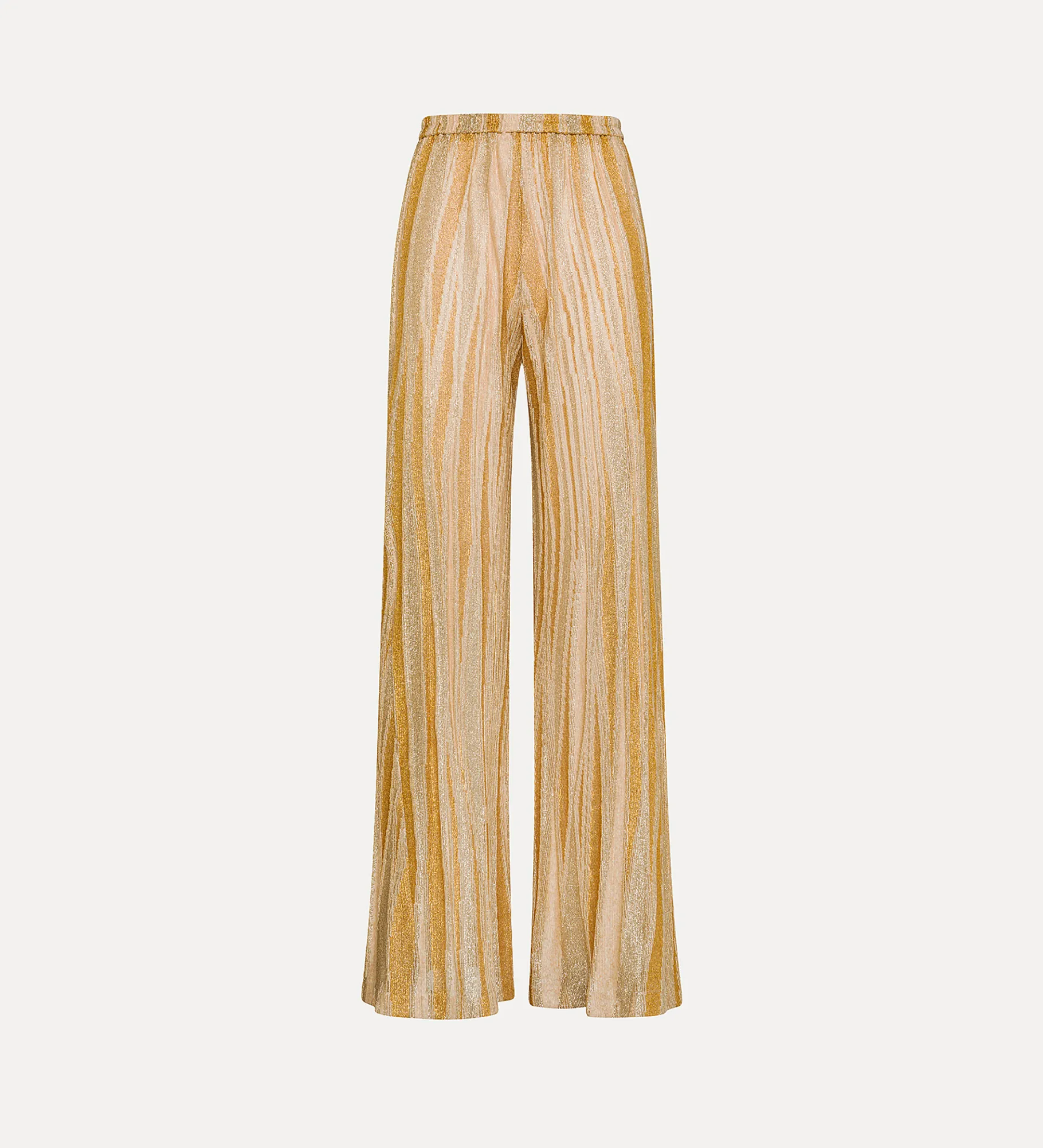 forte_forte Pantalons^pantalon évasé en jacquard lurex gold