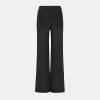 forte_forte Pantalons^pantalon évasé en satin noir