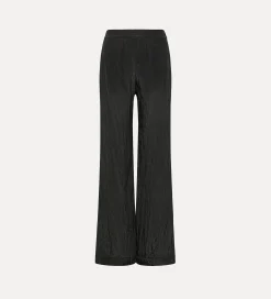 forte_forte Pantalons^pantalon évasé en satin noir