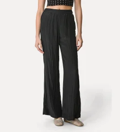 forte_forte Pantalons^pantalon évasé en satin noir