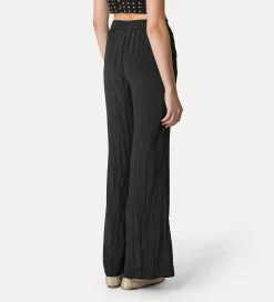 forte_forte Pantalons^pantalon évasé en satin noir