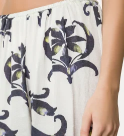 forte_forte Pantalons^pantalon évasé en satin “the secret lily” orchidea