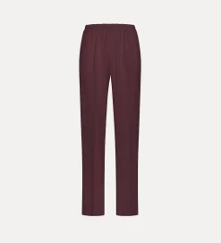 forte_forte Pantalons^pantalon évasé en viscose flammée black orchid