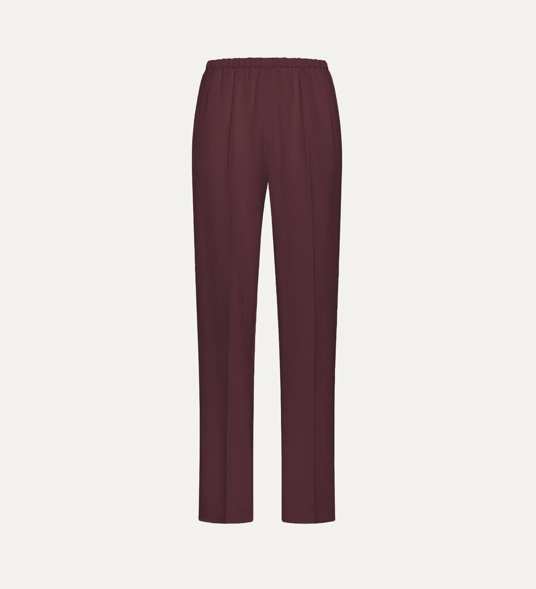 forte_forte Pantalons^pantalon évasé en viscose flammée black orchid