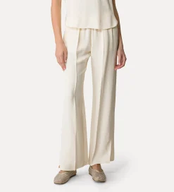 forte_forte Pantalons^pantalon évasé en viscose flammée orchidea