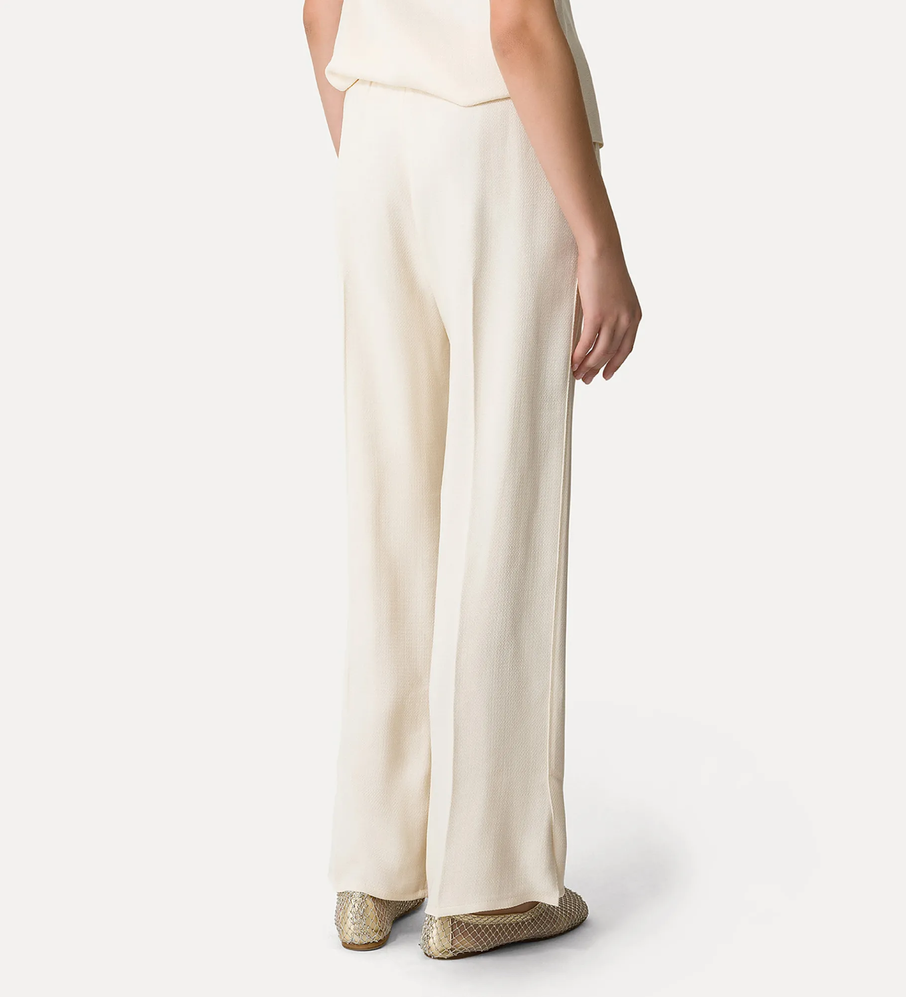 forte_forte Pantalons^pantalon évasé en viscose flammée orchidea