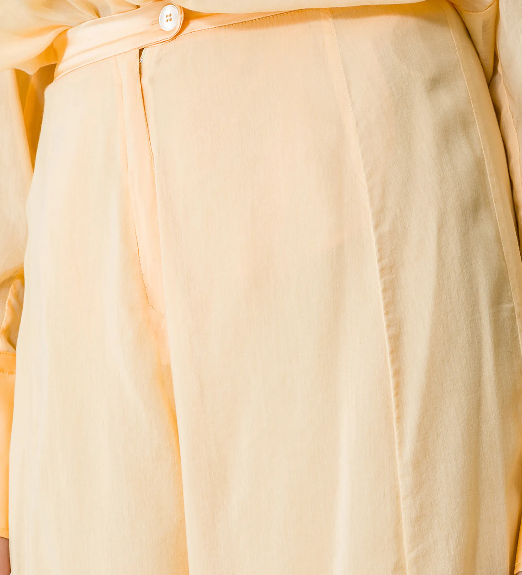 forte_forte Pantalons^pantalon évasé en voile de coton et soie sole