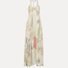 forte_forte Robes^robe à fines bretelles avec imprimé “the secret garden” pesco