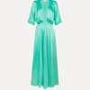 forte_forte Robes^robe à manches trois quarts élégante bleu ciel breeze