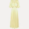 forte_forte Robes^robe à manches trois quarts élégante daffodil