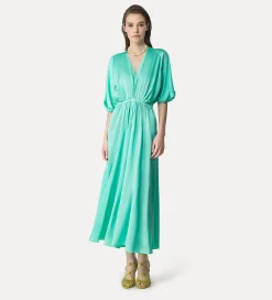 forte_forte Robes^robe à manches trois quarts élégante bleu ciel breeze