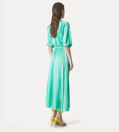 forte_forte Robes^robe à manches trois quarts élégante bleu ciel breeze
