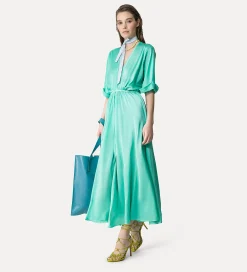 forte_forte Robes^robe à manches trois quarts élégante bleu ciel breeze