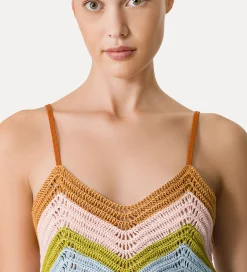 forte_forte Robes^robe avec corsage au crochet garden