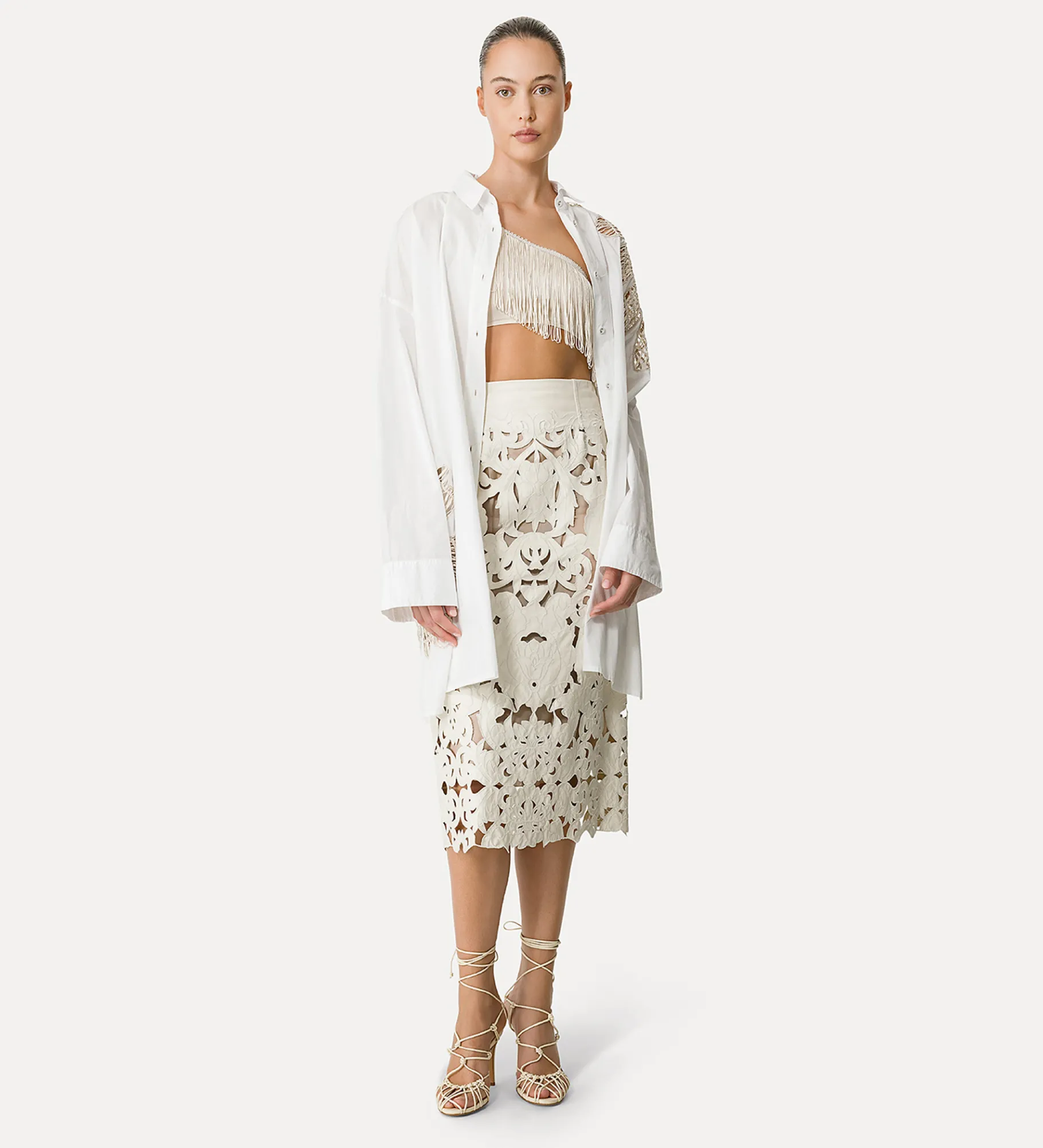 forte_forte Robes^robe chemise en popeline giglio