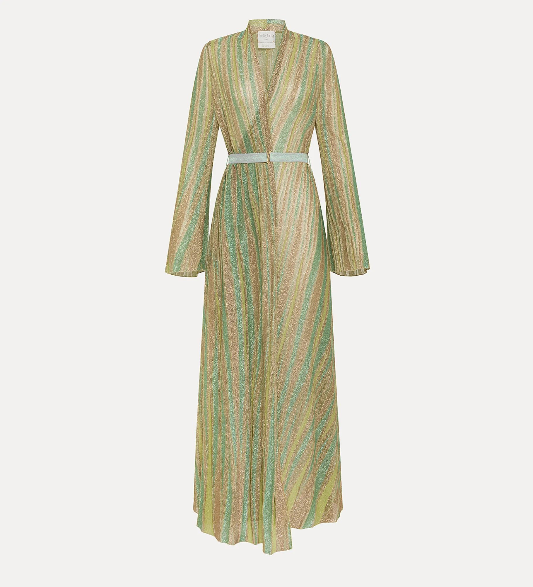 forte_forte Robes^robe croisée sur le devant en jersey lurex clorofilla