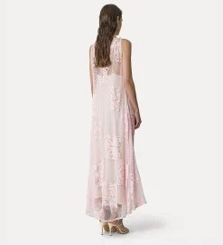 forte_forte Robes^robe en dentelle oyster