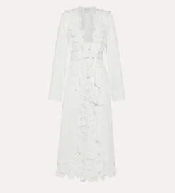 forte_forte Robes^robe en popeline de coton bianco