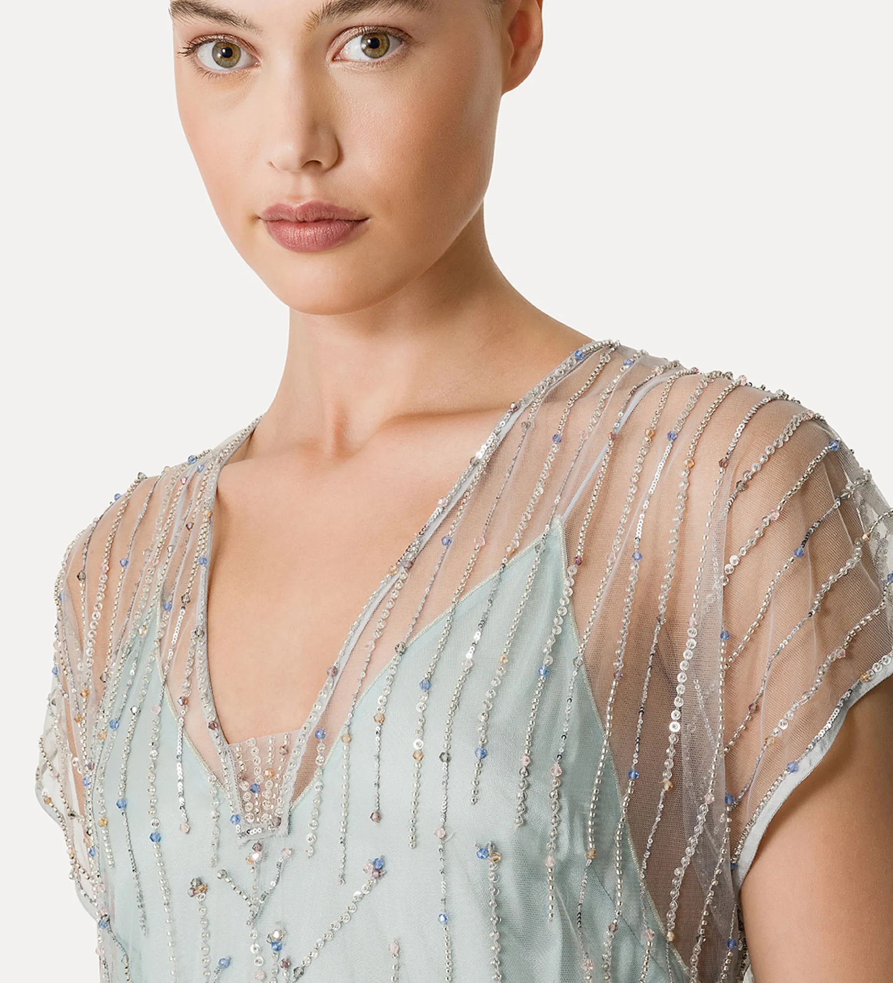 forte_forte Robes^robe en tulle avec broderie “firefly” firefly