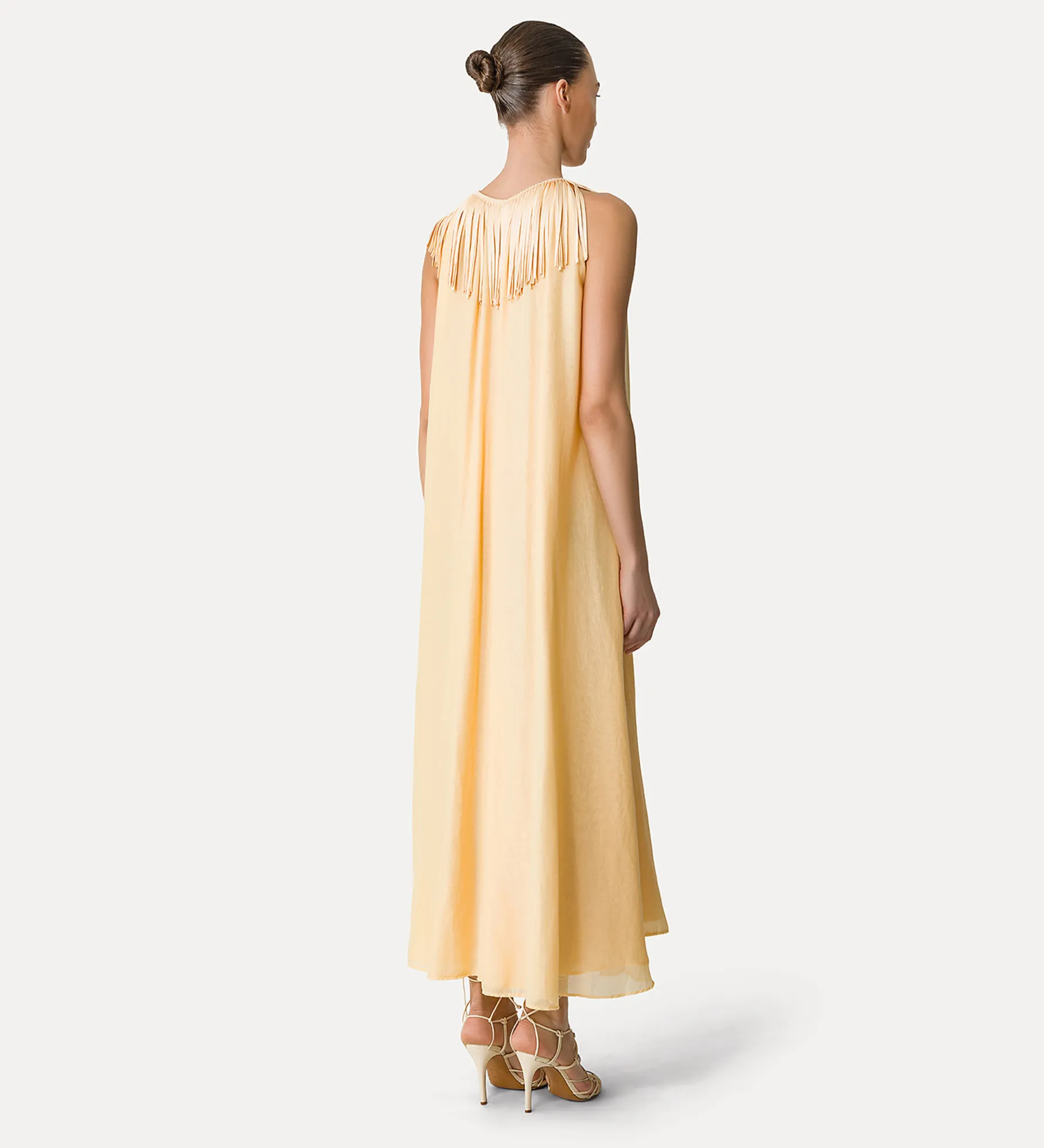 forte_forte Robes^robe en voile avec franges sole
