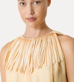 forte_forte Robes^robe en voile avec franges sole