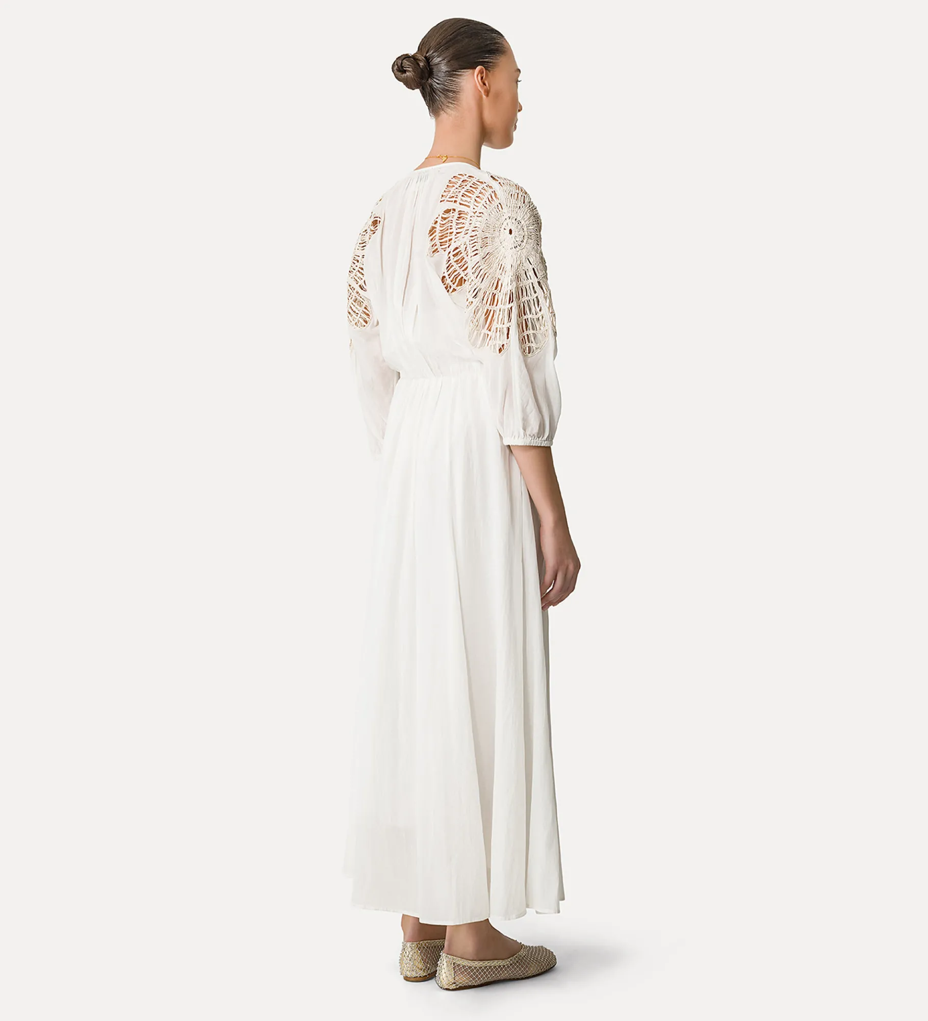 forte_forte Robes^robe en voile avec incrustations giglio