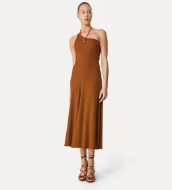 forte_forte Robes^robe longue à une épaule dénudée terra