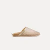 forte_forte Chaussures^sabots plats en résille de strass nude