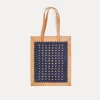 forte_forte Sacs Et Ceintures^sac cabas en cuir et crochet nuit