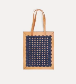 forte_forte Sacs Et Ceintures^sac cabas en cuir et crochet nuit