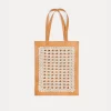 forte_forte Sacs Et Ceintures^sac cabas en cuir et crochet naturale